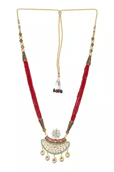 Maroon Kundan Necklace Sets