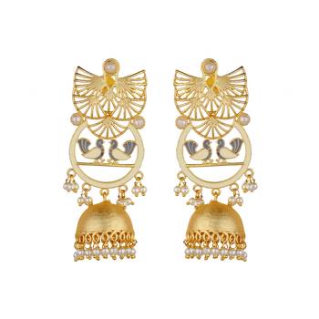 Gold Agate Earrings 1