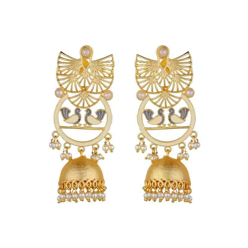 Gold Agate Earrings