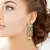 Gold Agate Earrings