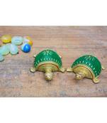 Dhokra Tortoise Table Top Set- Green
