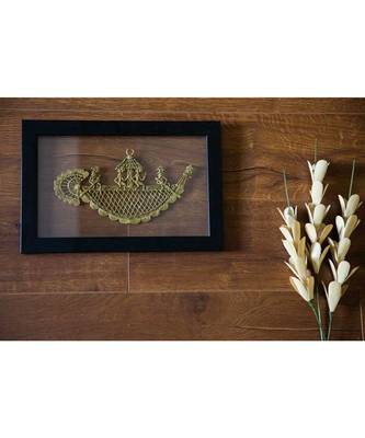 Naav Jaali In Wooden Frame Laminated In Glass ( 4 Figuriness) 2