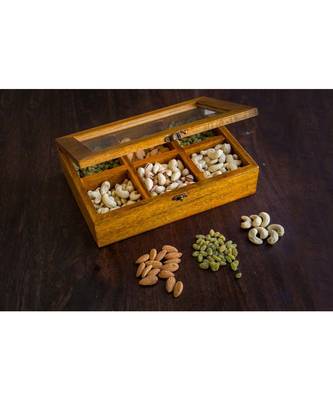 Dry Fruit Box With Six Compartments 1