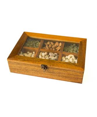 Dry Fruit Box With Six Compartments 2