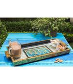 Serving Tray with goldLeafing