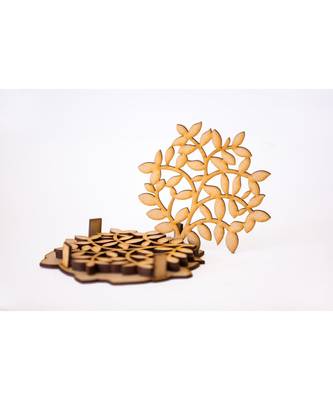 Tree Shaped Set Of 4 Coasters 2