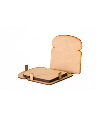 Bread Shaped Coasters ( Set Of 4 ) 2