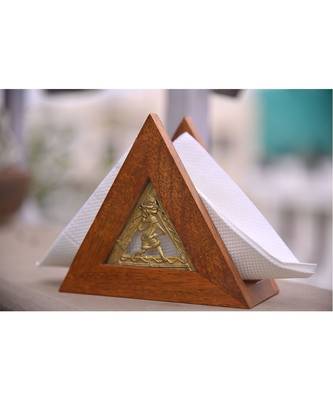 Triangle Napkin Holder in mango Wood 2