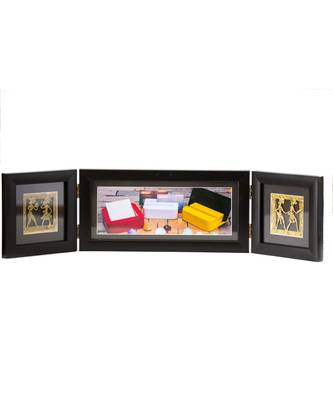 Photo Frame Two Folds Black 1