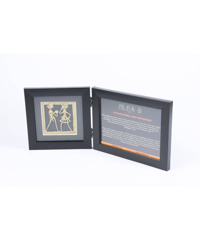 Dhokra Art Photo Frame OlhaO Ethnic Gifting & Decor 3073330