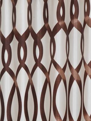 brown Polyester Plain Printed Door Curtains for Bedroom, Kitchen, Kids or Living Room 2