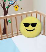 Smiley Emoji Soft Polyester Pillow - 15.7"x15.7", Yellow-012