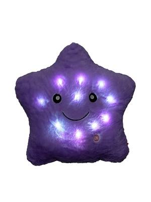 Purple ROSENICE LED Lighting Pillow Glowing Star Pillow Throw Pillow Bedroom Decorative 5