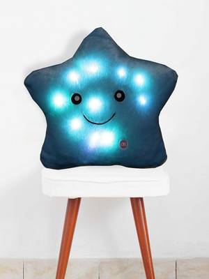 Blue ROSENICE LED Lighting Pillow Glowing Star Pillow Throw Pillow Bedroom Decorative 1