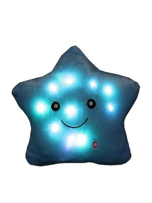 Blue ROSENICE LED Lighting Pillow Glowing Star Pillow Throw Pillow Bedroom Decorative 5