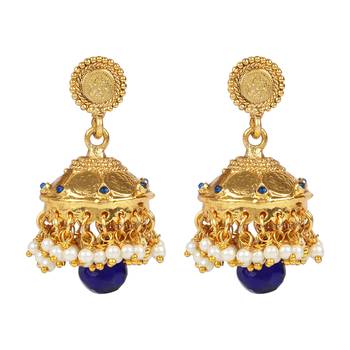 Blue jhumkas 1
