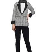 Salt and Pepper Jacket Coat By Ruqsar