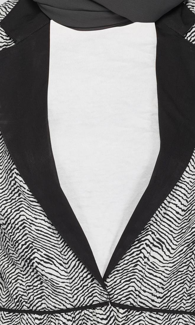 Salt and Pepper Jacket Coat By Ruqsar