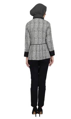 Salt and Pepper Jacket Coat By Ruqsar 5