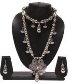 Oxidized navratri special necklace set with earring sets