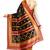 Black Printed art silk saree with blouse