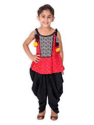 Red Cotton Dhoti Set 1
