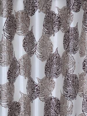 brown Polyester Plain Printed Door Curtains for Bedroom, Kitchen, Kids or Living Room 2