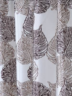 brown Polyester Plain Printed Door Curtains for Bedroom, Kitchen, Kids or Living Room 3