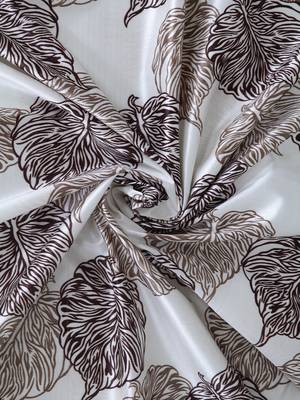 brown Polyester Plain Printed Door Curtains for Bedroom, Kitchen, Kids or Living Room 4