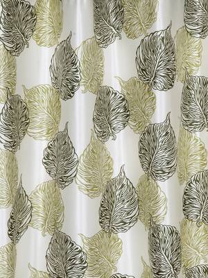 green Polyester Plain Printed Door Curtains for Bedroom, Kitchen, Kids or Living Room 2