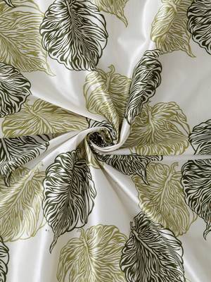 green Polyester Plain Printed Door Curtains for Bedroom, Kitchen, Kids or Living Room 4
