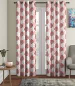maroon Polyester Plain Printed Door Curtains for Bedroom, Kitchen, Kids or Living Room