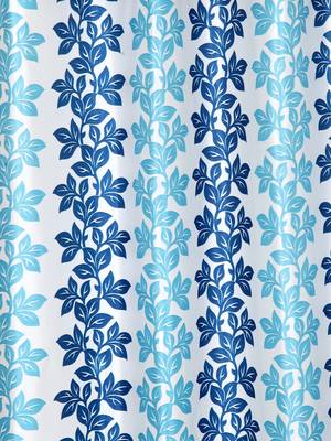 blue Polyester Plain Printed Door Curtains for Bedroom, Kitchen, Kids or Living Room 2