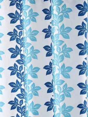 blue Polyester Plain Printed Door Curtains for Bedroom, Kitchen, Kids or Living Room 3