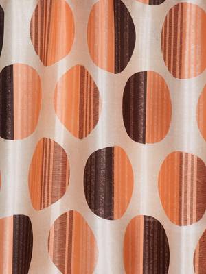 orange Polyester Plain Printed Door Curtains for Bedroom, Kitchen, Kids or Living Room 2