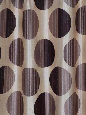 brown Polyester Plain Printed Door Curtains for Bedroom, Kitchen, Kids or Living Room 2