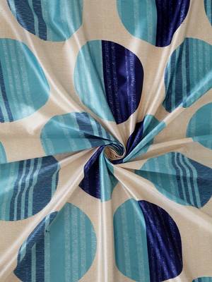 blue Polyester Plain Printed Door Curtains for Bedroom, Kitchen, Kids or Living Room 4