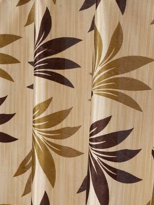 brown Polyester Plain Printed Door Curtains for Bedroom, Kitchen, Kids or Living Room 3