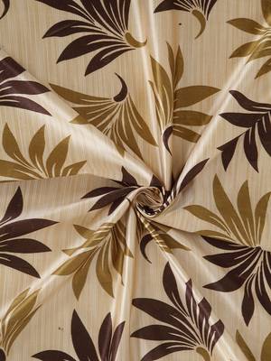 brown Polyester Plain Printed Door Curtains for Bedroom, Kitchen, Kids or Living Room 4