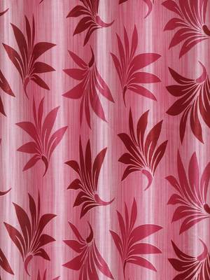 pink Polyester Plain Printed Door Curtains for Bedroom, Kitchen, Kids or Living Room 2