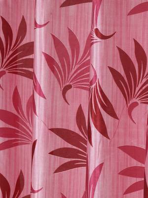 pink Polyester Plain Printed Door Curtains for Bedroom, Kitchen, Kids or Living Room 3