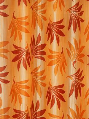 orange Polyester Plain Printed Door Curtains for Bedroom, Kitchen, Kids or Living Room 2