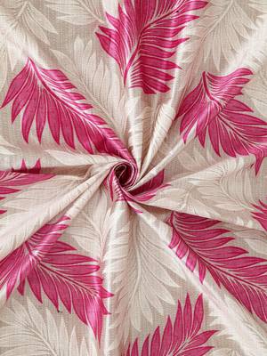 pink Polyester Plain Printed Door Curtains for Bedroom, Kitchen, Kids or Living Room 4