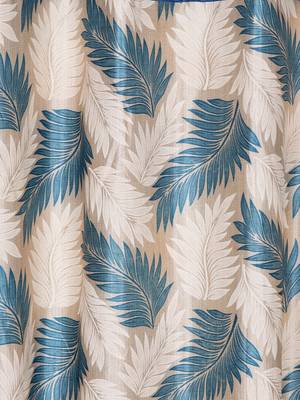 blue Polyester Plain Printed Door Curtains for Bedroom, Kitchen, Kids or Living Room 2