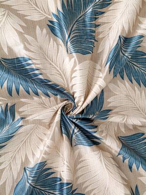 blue Polyester Plain Printed Door Curtains for Bedroom, Kitchen, Kids or Living Room 4