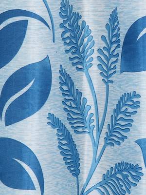 blue Polyester Plain Printed Door Curtains for Bedroom, Kitchen, Kids or Living Room 2