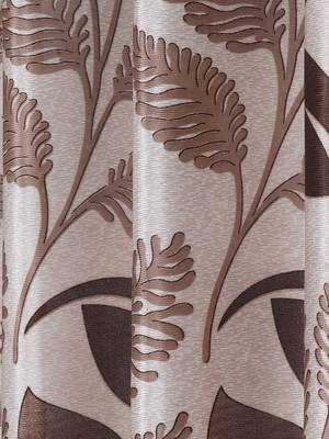 brown Polyester Plain Printed Door Curtains for Bedroom, Kitchen, Kids or Living Room 3