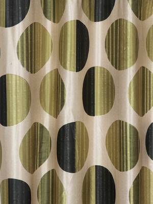green Polyester Plain Printed Door Curtains for Bedroom, Kitchen, Kids or Living Room 2