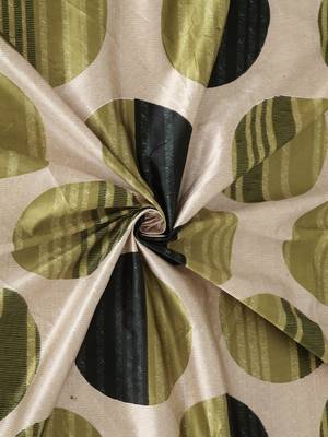 green Polyester Plain Printed Door Curtains for Bedroom, Kitchen, Kids or Living Room 4