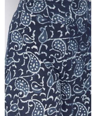 blue printed cotton palazzo 5